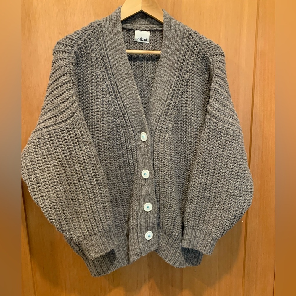 Babaa classic cardigan no. 19 dark mist